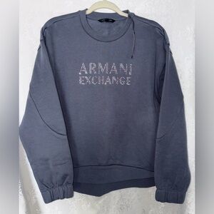 Armani Exchange Grey Crewneck Sweatshirt